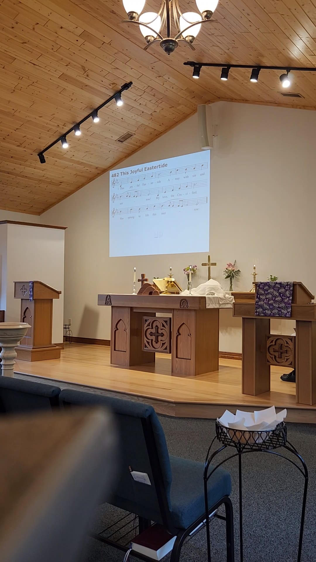 altar at Immanuel Lutheran Wild Rose, WI